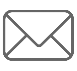 Icon für die Darstellung von E-Mail (grau)